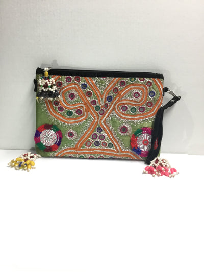 Mixed Media Clutch-Fredd and Basha