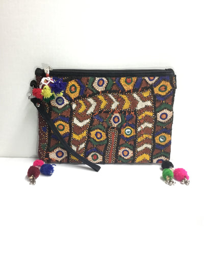 Mixed Media Clutch-Fredd and Basha