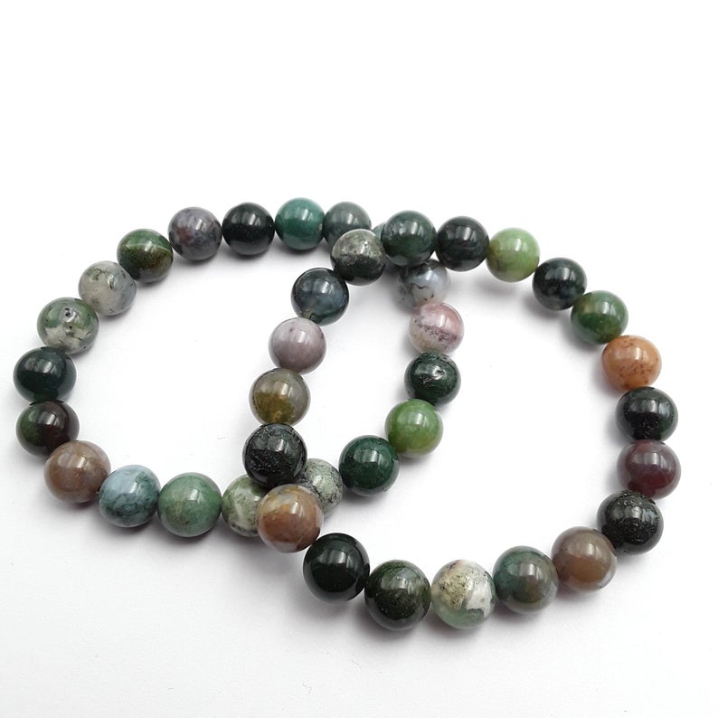 10mm Crystal Gemstone Energy Bead Stretch Bracelets - Benjamin International