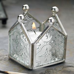 Square Glass Tealight Holder