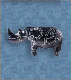 Black Line Art Soapstone Animals