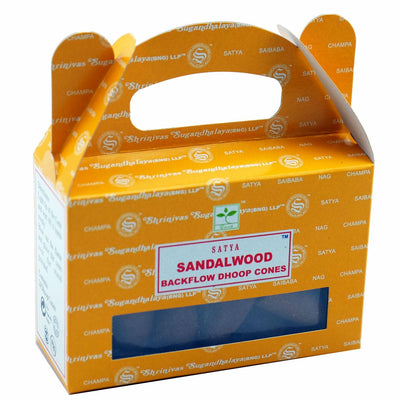 Satiya Sandalwood Backflow Incense Cone