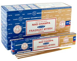 Satya Nag Champa + Fragrant Myrrh - 16 Gram Pack