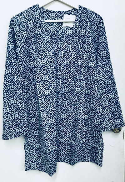 Sujana Tunic Navy/White