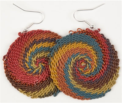 Telephone Wire African Earrings