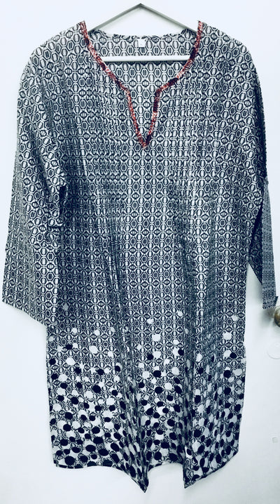 Sujana Tunic Navy/White