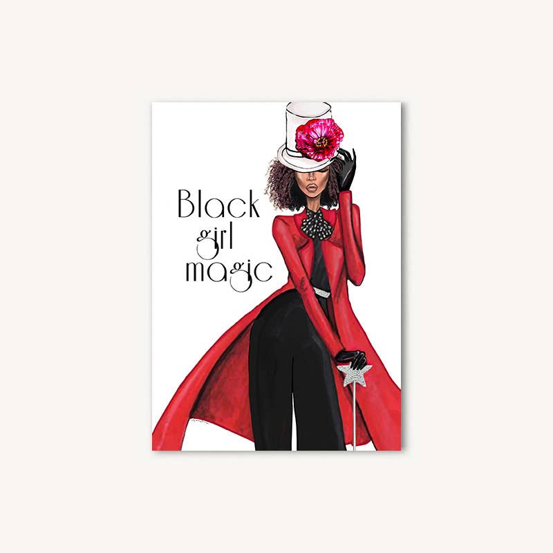 Black Girl Magic Greeting Card