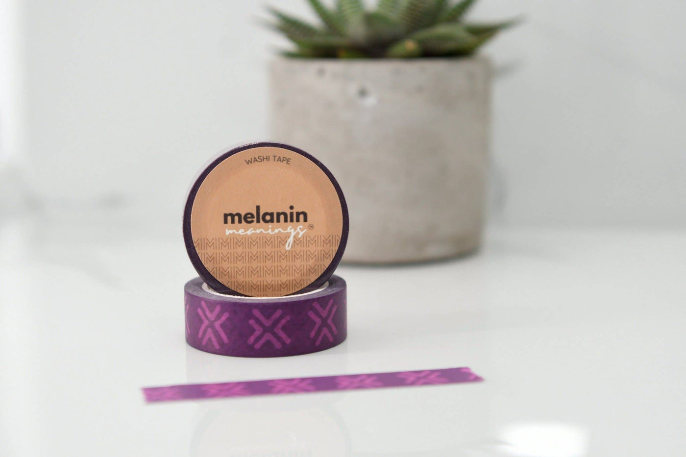 Pink and Purple African Textile Inspired Washi Tape - Melanin Meanings