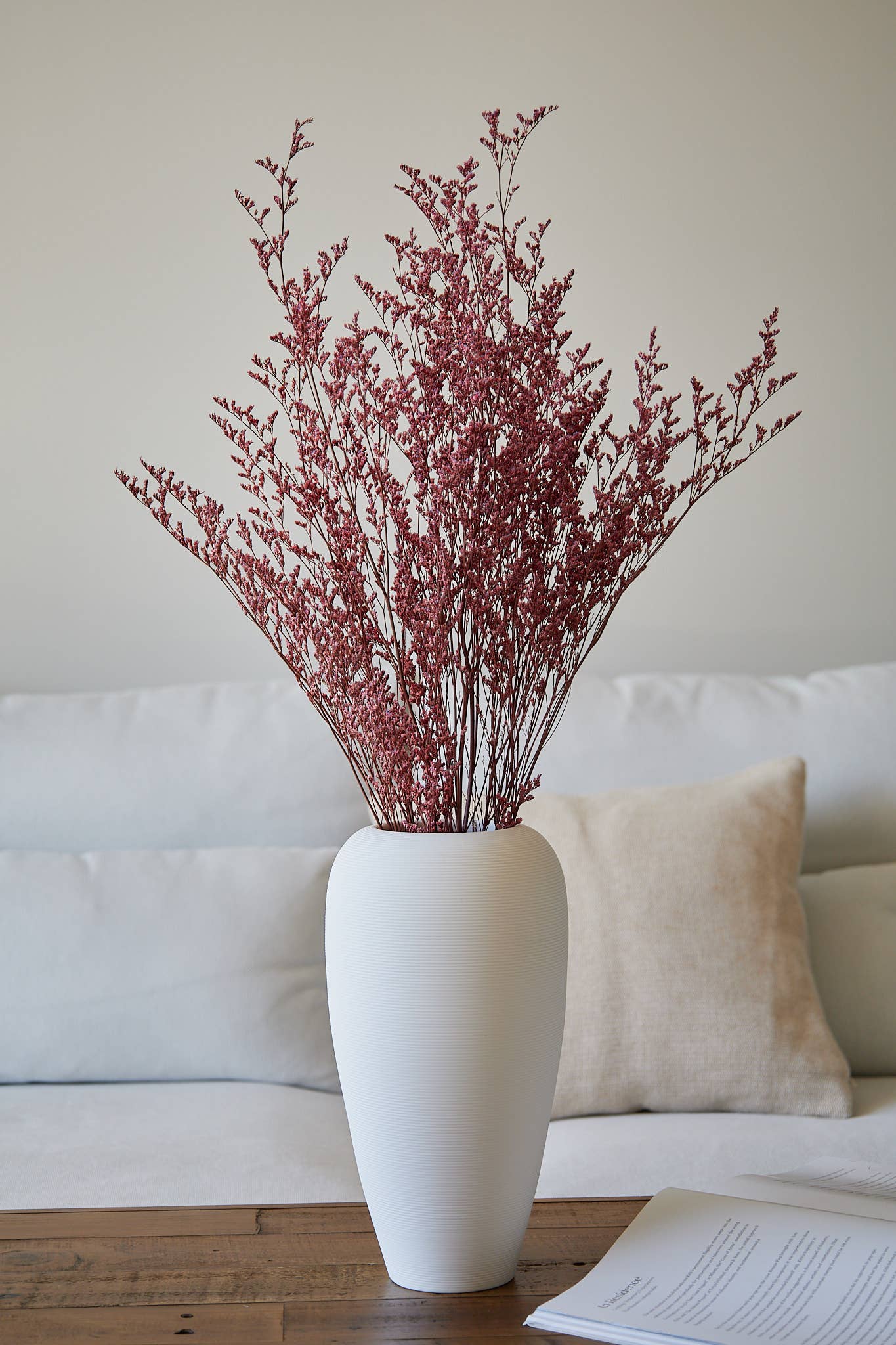 Red Limonium Branches