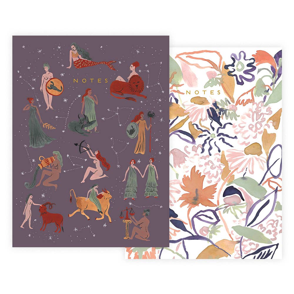 Astrological Ladies Seedlings Notebook Set