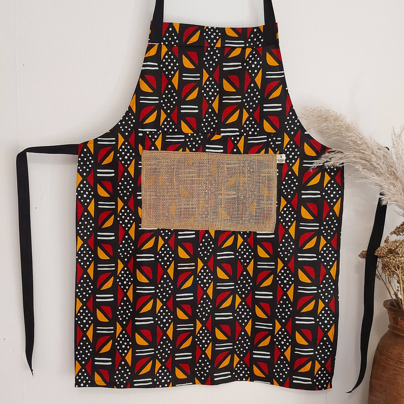 Handmade African "Mudcloth" Bogolan Print Apron