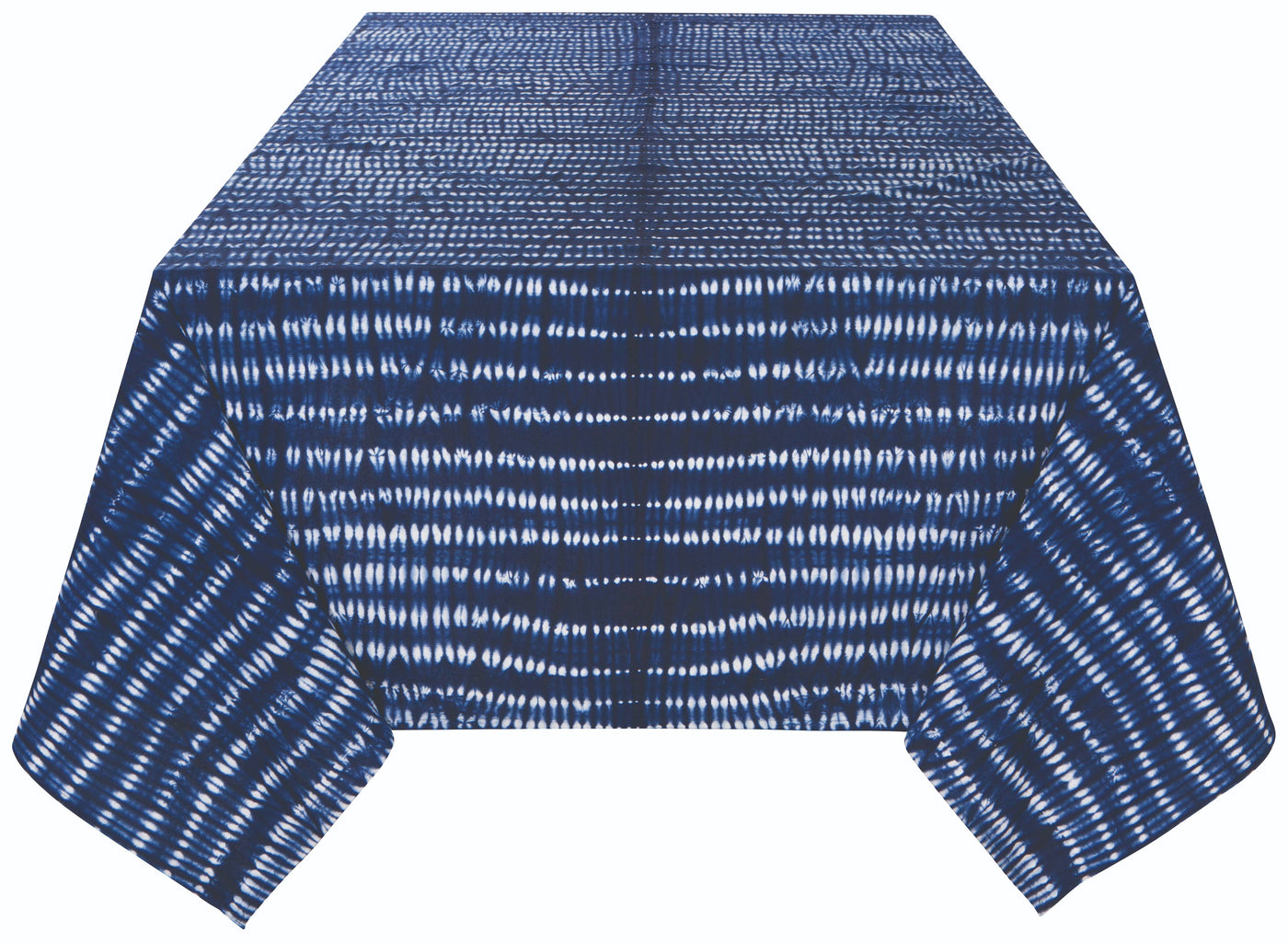 Tidal Tie Dye Indigo Tablecloth-Danica Heirloom