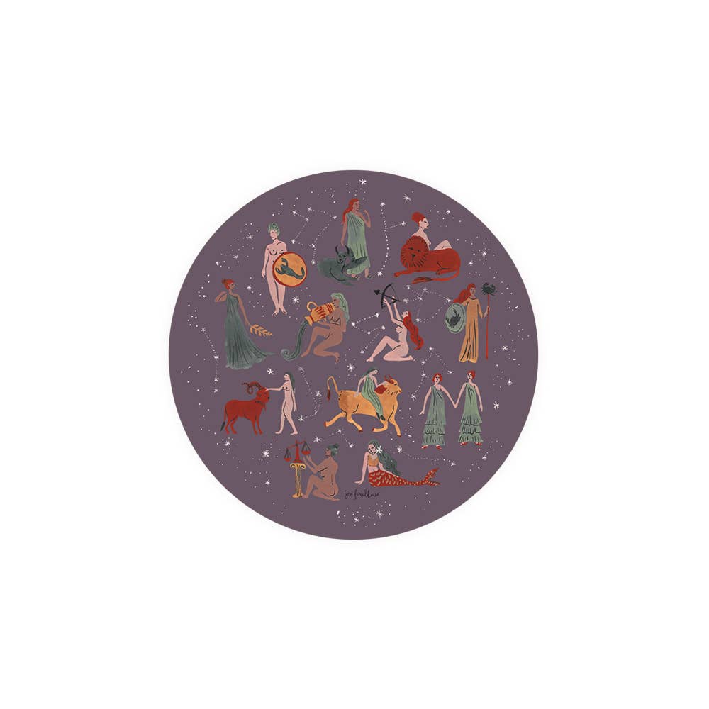 Astrological Ladies Seedlings Coaster