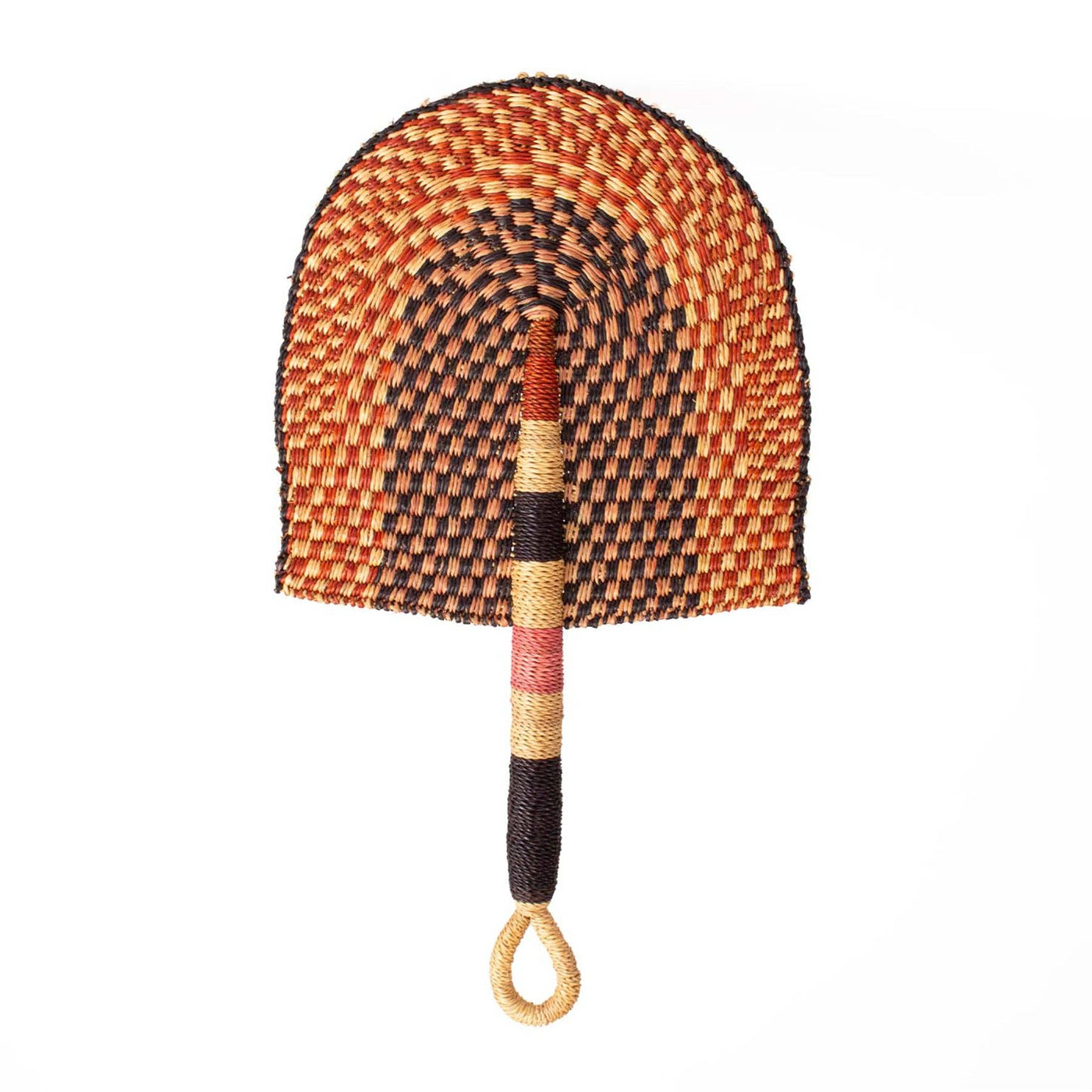 Earthen Craft Fan - 17.5" Orange