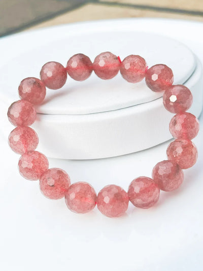 10mm Crystal Gemstone Energy Bead Stretch Bracelets - Benjamin International