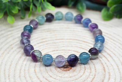 10mm Crystal Gemstone Energy Bead Stretch Bracelets - Benjamin International