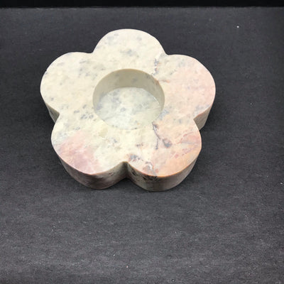 Stone Flower Tealight Holder