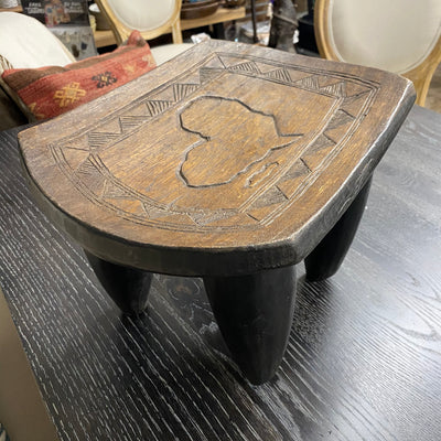 Lobi Stool-Africa  Map Carving