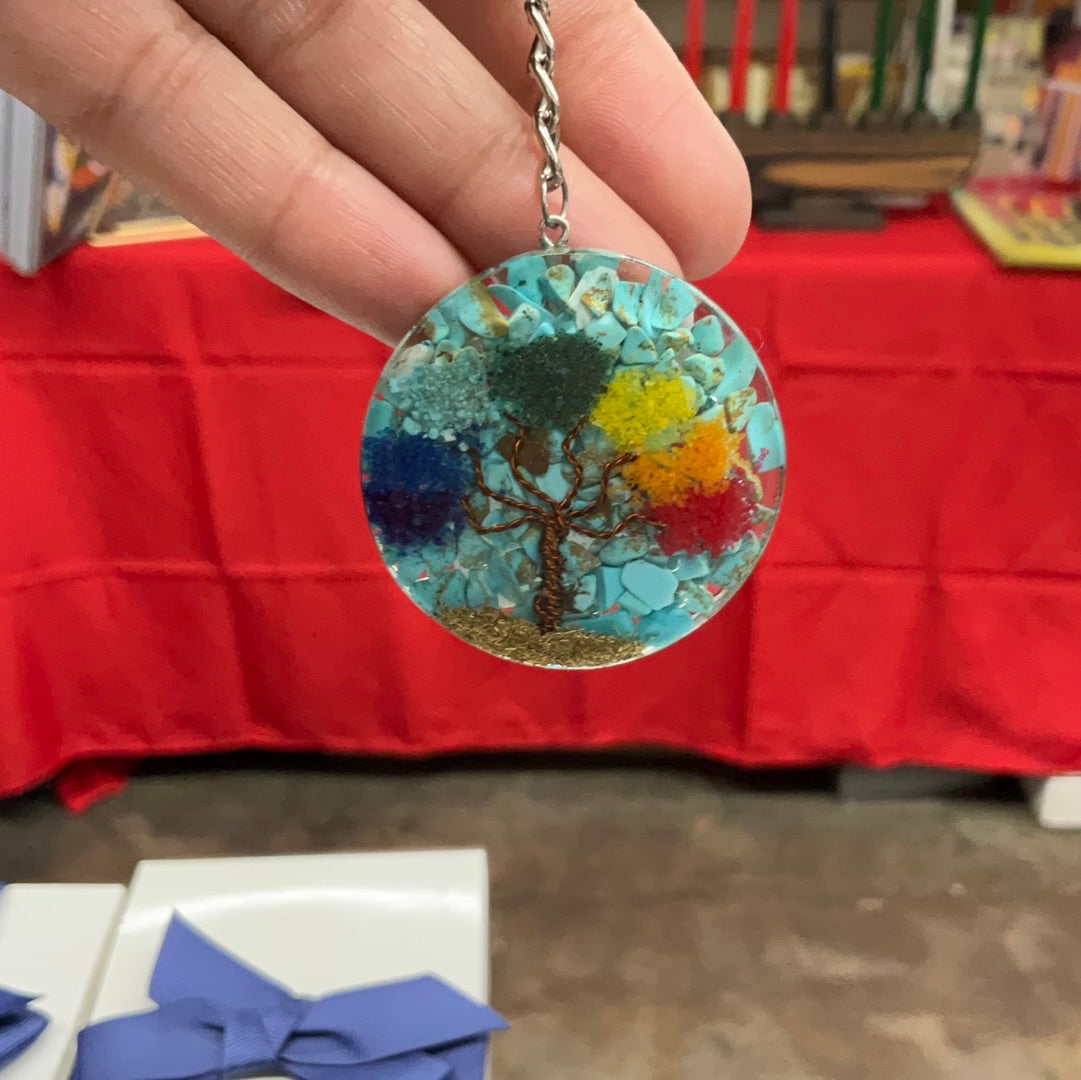 Resin Tree of Life Keychains