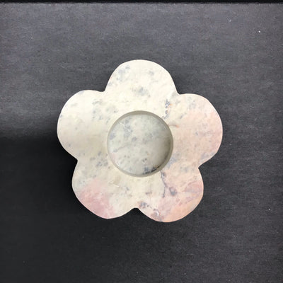 Stone Flower Tealight Holder