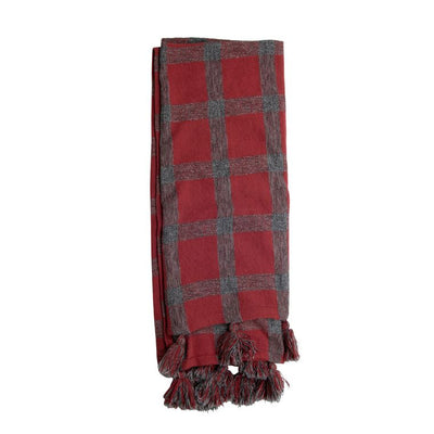 Hand Woven Jackie Throw Red