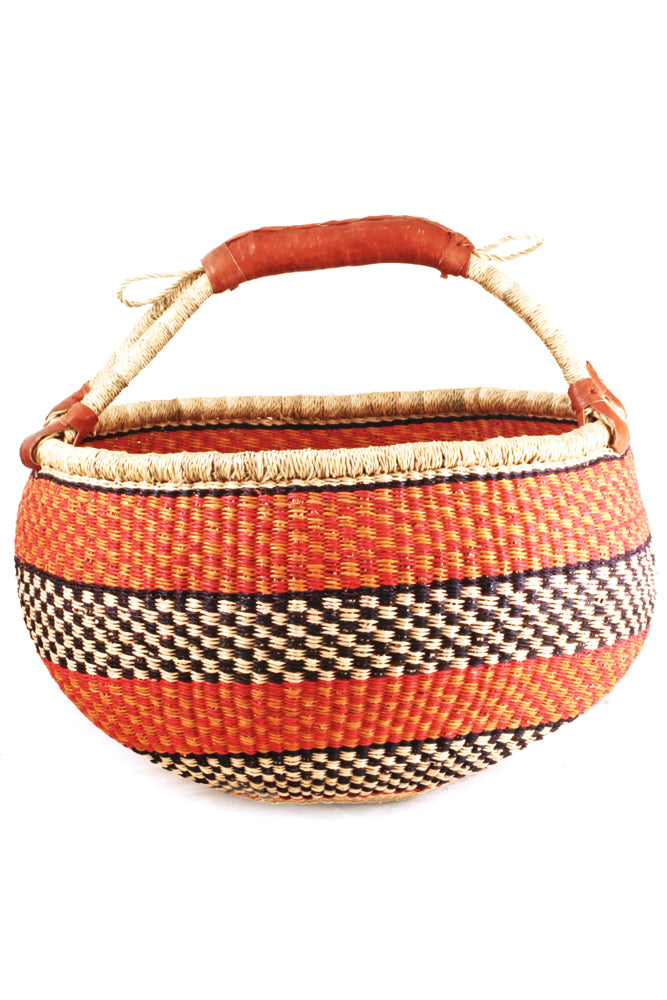 Ghanaian Bolga Farmers Market Shopper Basket