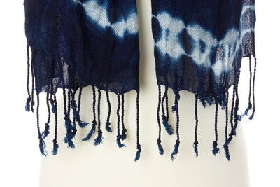 Soft Indigo Shawl from Burkina Faso