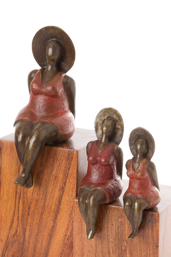 Seaside Diva Burkina Bronze Sculptures