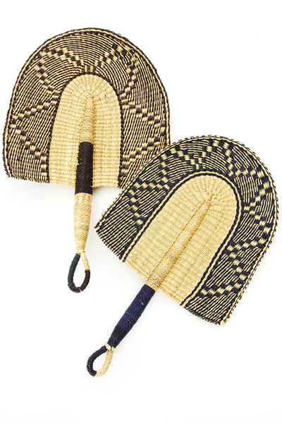 African Woven Grass Fans