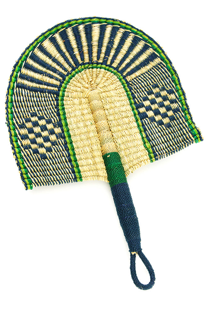 African Woven Grass Fans