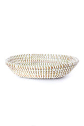 White Oval Basket