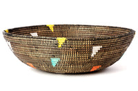 Teranga Triangles 20" Black Grain Basket